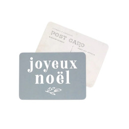 Carte postale Cinq Mai - Joyeux Noël Adele bleu stone