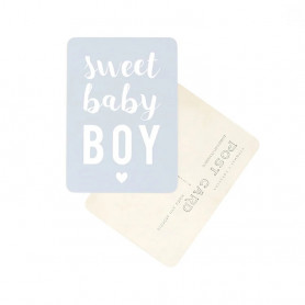 Carte postale Cinq Mai - Sweet Baby Boy bleu