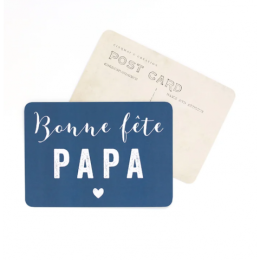 Carte postale Cinq Mai - Bonne fête papa bleu nuit