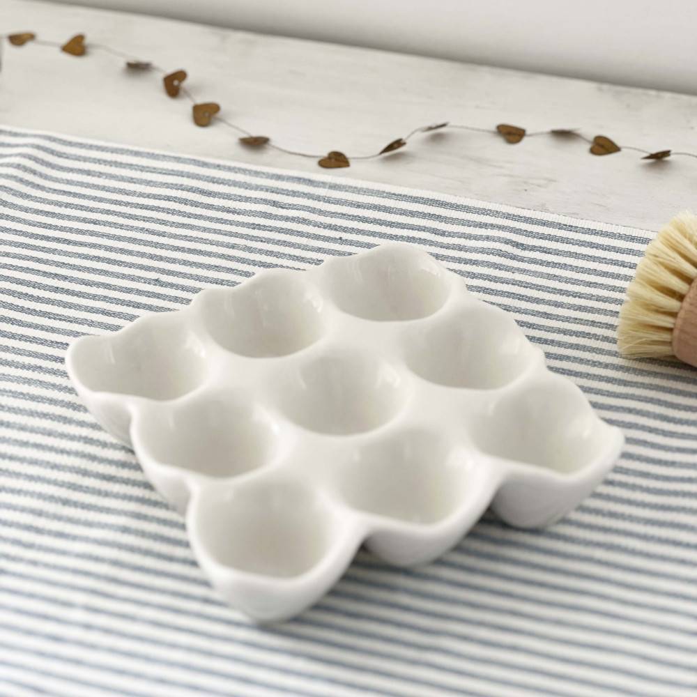 Coquetier - Céramique - Poussin - Blanc - 5.3x5x4.4cm - Pour