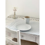 Set de table en coton rayures bleu et blanc