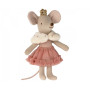 Souris princesse petit cœur dans sa boite Maileg