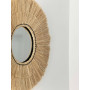 Miroir rond 40 cm en raphia naturel