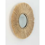 Miroir rond 40 cm en raphia naturel