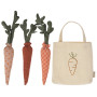 Lot de 3 carottes avec leur sac Maileg