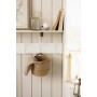 Porte manteau mural en bois blanc