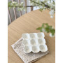 Porte œufs en céramique blanc