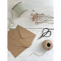 5 enveloppes kraft 16 x 11.5 cm