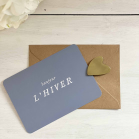 Carte Postale Bonjour l'Hiver