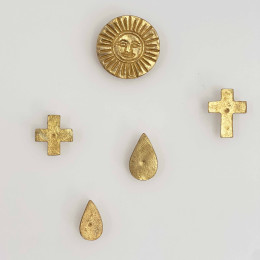 Clous en laitons Boncoeurs - lot de 5