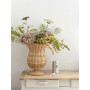 Vase ou cache pot en rotin