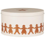 Boîte de rangement en métal motif Pain d'épice