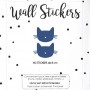 Stickers enfant chat bleu