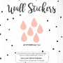 Stickers enfant goutte rose poudré