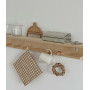 Petite couronne en perles de bois