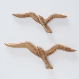 Set de 2 mouettes en bois