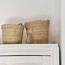 Paniers de rangement en bambou set de 2