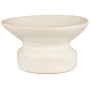 Bougeoirs en céramique blanc crème