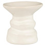 Bougeoirs en céramique blanc crème