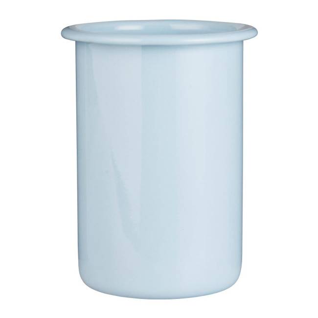 Verre émaillé bleu clair