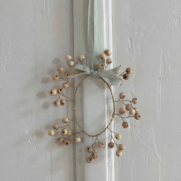 Rond de serviette ou accessoire décoratif perles de bois