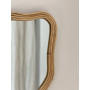 Miroir contour en rotin