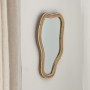 Miroir contour en rotin