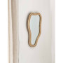 Miroir contour en rotin