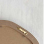 Miroir contour en rotin