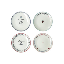 Lot de 4 assiettes Liberté