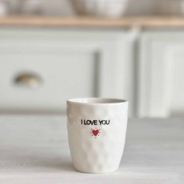 Gobelet tasse message - I love you