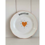 Lot de 4 assiettes Amour