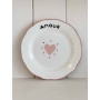 Lot de 4 assiettes Amour