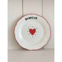 Lot de 4 assiettes Amour
