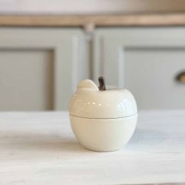 Bougie parfumée Pomme - Beige vanille