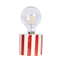 Lampe à poser décorative à rayures