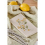 Serviettes de table en papier fleurs jaunes