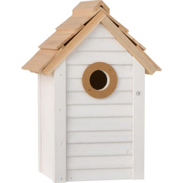 Nichoir blanc en bois