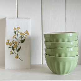 Serviettes de table en papier fleurs jaunes