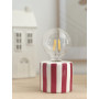 Lampe à poser décorative à rayures