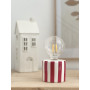 Lampe à poser décorative à rayures