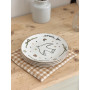 Lot de 4 assiettes en faïence motifs oiseaux - Élégance naturelle