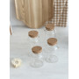 Lot de 4 Pots en Verre avec bouchon – Pour Épices, Vrac ou DIY