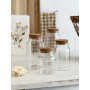 Lot de 4 Pots en Verre avec bouchon – Pour Épices, Vrac ou DIY