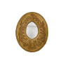 Miroir ovale doré Romance - Boncoeurs