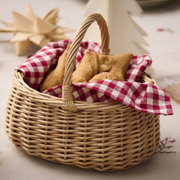 Panier en osier avec anse - déco ou rangement