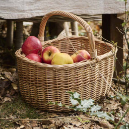Panier à provision en rotin