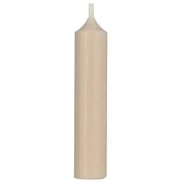 Bougies courtes beige lot de 8