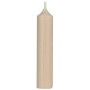 Bougies courtes beige lot de 8