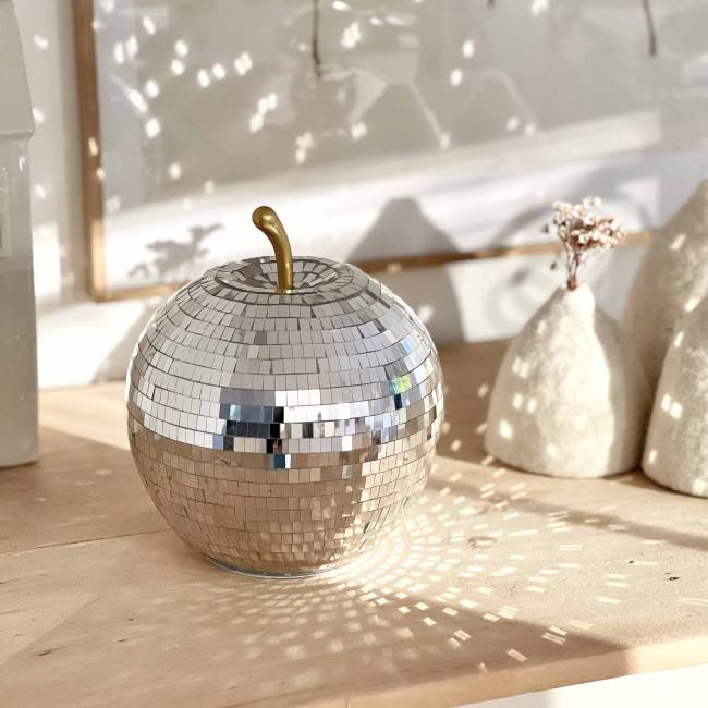 Lampe pomme à facettes
